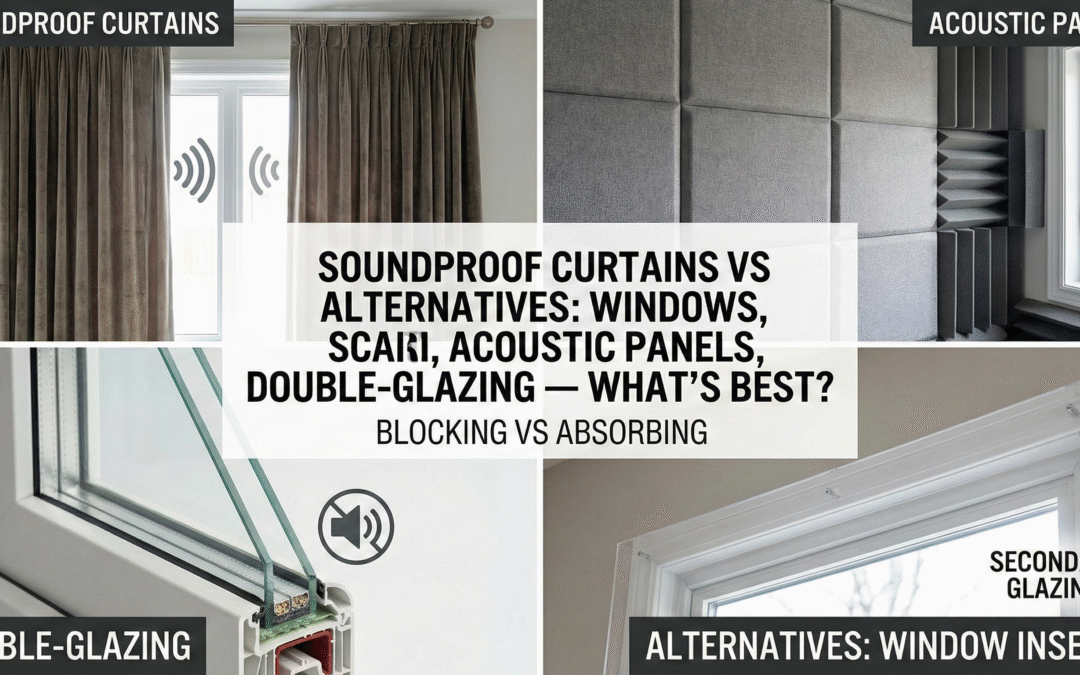 Soundproof Curtains vs Alternatives: Windows, Acoustic Panels, Double-Glazing — What’s Best?